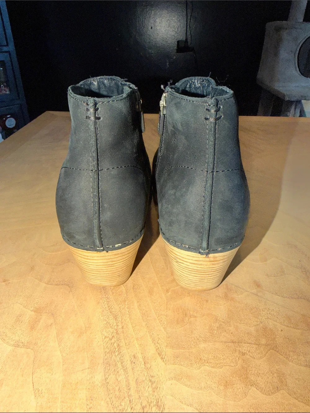 Dansko Maria Black Nubuck Leather Boots Size 37